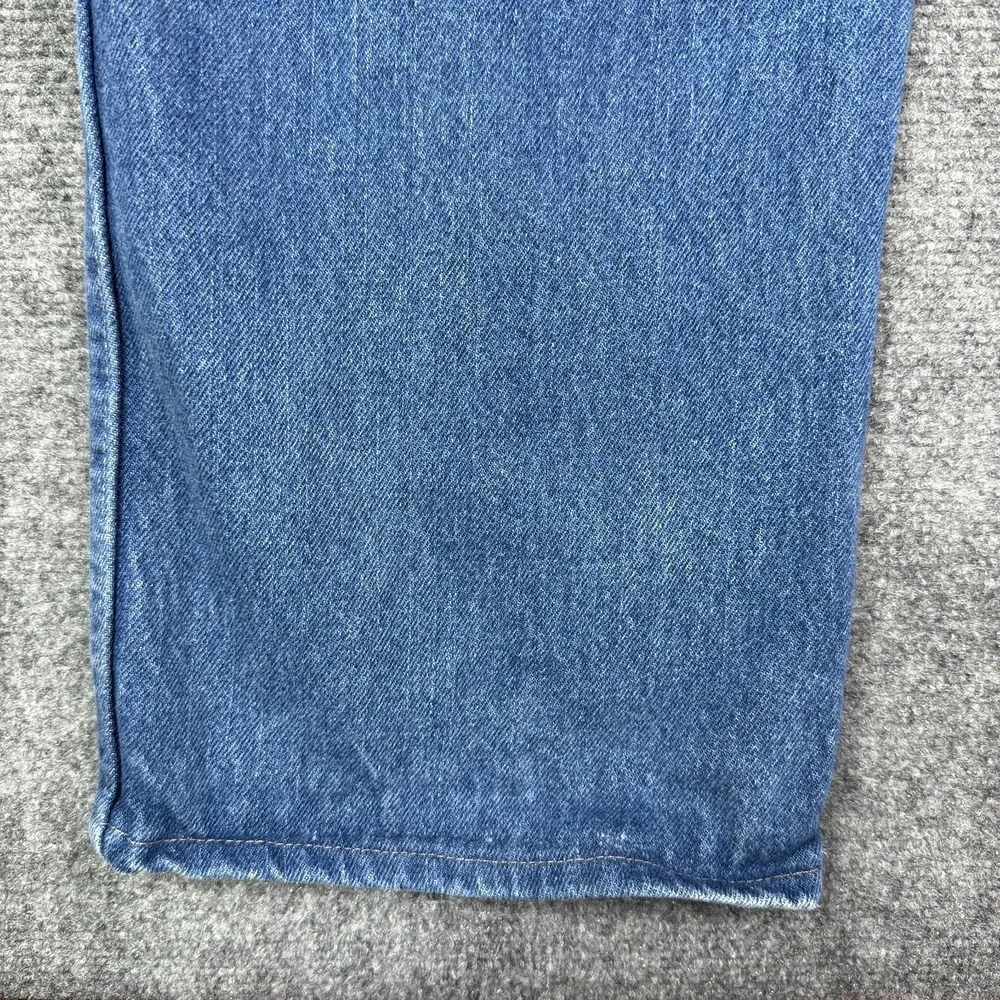 Dickies Mens Carpenter Jeans 36x34 Double Knee Blue Denim Workwear Distressed